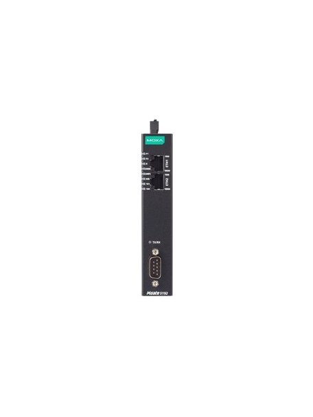 Moxa (MGate 5192-T) 1-port IEC 61850-to-DNP3/IEC 101/IEC 104/Modbus gateway with -40 to 75°C operating temperature 2