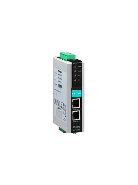 Moxa (MGate EIP3270-T) 2-port EtherNet/IP-to-DF1 gateway, -40 to 75°C operating temperature 2 Moxa (MGate EIP3270-T) 2-port EtherNet/IP-to-DF1 gateway, -40 to 75°C operating temperature 2