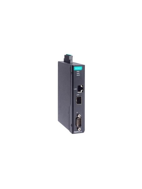 Moxa (MGate MB3170-SFP-G2) 1-port advanced serial-to-Ethernet Modbus gateway with 1 RJ45 + 1 SFP Ethernet ports, DB9 serial connector, -10 to 60°C operating temperature