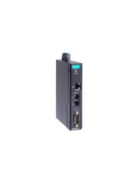 Moxa (MGate MB3270I-G2-T) 2-port advanced serial-to-Ethernet Modbus gateway with 2 RJ45 Ethernet ports, DB9 serial connector, 2 kV isolation, -40 to 75°C operating temperature 3