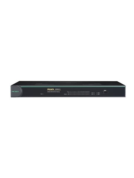 Moxa (MGate MB3660I-8-2AC) Modbus gateway with dual LANs, dual AC power inputs, 8 RS-232/422/485 ports, 0 to 60°C operating temperature, 2 kV isolation 3