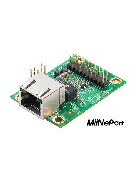 Moxa (MiiNePort E3) Embedded device server for TTL devices, pin header module, 10/100M with RJ45 connector, 50 bps to 230.4 Kbps baudrate, 0 to 55°C operating temperature 1 Moxa (MiiNePort E3) Embedded device server for TTL devices, pin header module, 10/100M with RJ45 connector, 50 bps to 230.4 Kbps baudrate, 0 to 55°C operating temperature 1
