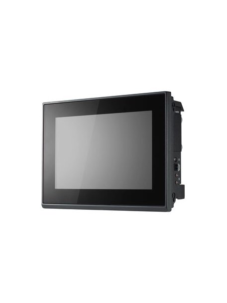 Moxa (MPC-2070-E2-LB-T) 7-inch panel computer, Intel Atom® E3826 1.46 GHz processor, 350-nit LCD with multi-touch, 10 to 36 VDC, IP66 in front, -40 to 70°C operating temperature, 4 GB RAM 3