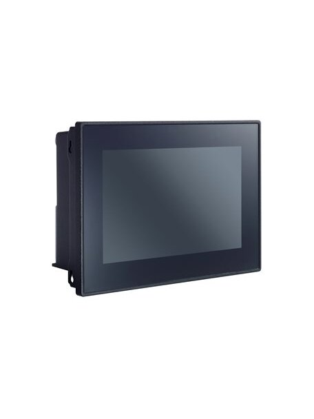 Moxa (MPC-3070W-E4-LB-T) 7-inch panel computer with Intel Atom® x6425E quad-core 2.0 GHz processor, 8 GB RAM, 400-nit multi-touch PCAP LCD, 2 LAN, 2 serial, 2 USB 3.0, 12/24 VDC power input, IP66 front panel, -30 to 60°C operating temperature 3