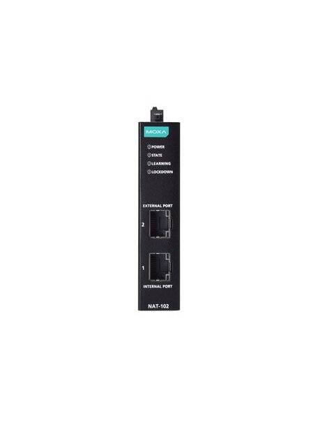 Moxa (NAT-102) 2-port industrial Network Address Translation (NAT) devices, -10 to 60°C operating temperature 2