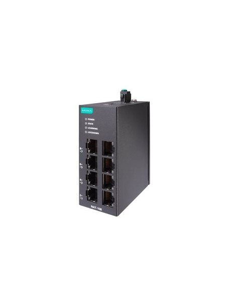 Moxa (NAT-108-T) 8-port industrial Network Address Translation (NAT) devices, -40 to 75°C operating temperature 3 Moxa (NAT-108-T) 8-port industrial Network Address Translation (NAT) devices, -40 to 75°C operating temperature 3