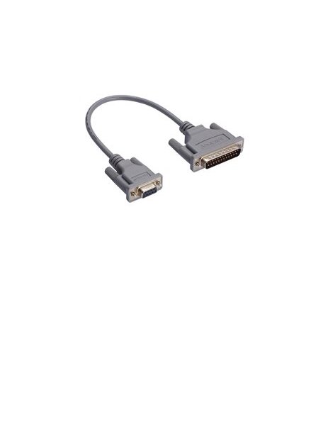 Moxa (NP21101) DB25 male to DB9 female cable for RS-232 transmission, 30 cm