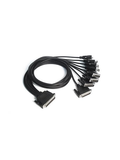 Moxa (NP21102) DB25 male to DB9 male cable for RS-232 transmission, 30 cm 1