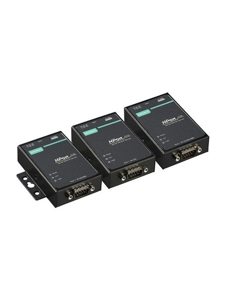 Moxa (NPort 5110 w/o adapter) 1-port RS-232 device server without adapter, 0 to 55°C operating temperature 1 Moxa (NPort 5110 w/o adapter) 1-port RS-232 device server without adapter, 0 to 55°C operating temperature 1