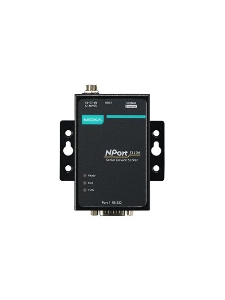 Moxa (NPort 5130A-T) 1-port RS-422/485 device server, -40 to 75°C operating temperature 2 Moxa (NPort 5130A-T) 1-port RS-422/485 device server, -40 to 75°C operating temperature 2