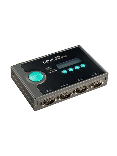 Moxa (NPort 5450I) 4-port RS-232/422/485 device server with 2 kV isolation protection Moxa (NPort 5450I) 4-port RS-232/422/485 device server with 2 kV isolation protection