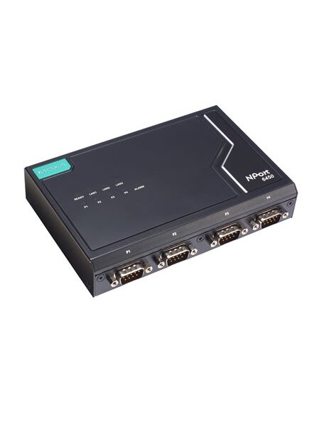 Moxa (NPort 6450-2S-SC-G2-T) 2nd Gen 4-port RS-232/422/485 secure terminal server with 2 single-mode SC 100M LAN ports, -40 to 75°C operating temperature Moxa (NPort 6450-2S-SC-G2-T) 2nd Gen 4-port RS-232/422/485 secure terminal server with 2 single-mode SC 100M LAN ports, -40 to 75°C operating temperature