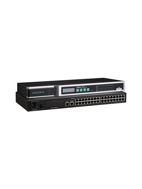 Moxa (NPort 6610-32) 32-port RS-232 to Ethernet secure device server, 100 to 240 VAC input Moxa (NPort 6610-32) 32-port RS-232 to Ethernet secure device server, 100 to 240 VAC input