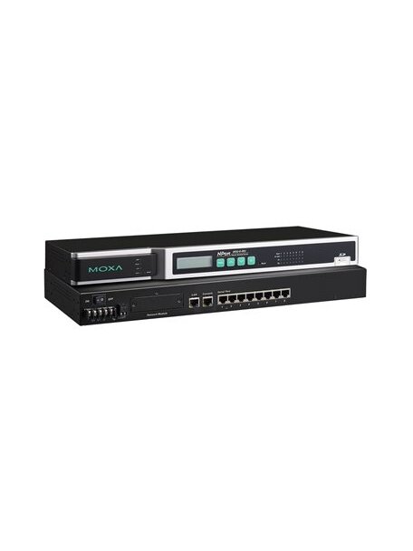 Moxa (NPort 6610-8-48V) 8-port RS-232 to Ethernet secure device server, ±48 VDC input