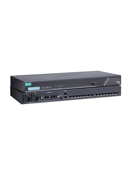 Moxa (NPort 6650-32-2AC-G2-T) 2nd Gen dual-LAN dual AC power 32-port RS-232/422/485 secure terminal server, -40 to 75°C operating temperature 1 Moxa (NPort 6650-32-2AC-G2-T) 2nd Gen dual-LAN dual AC power 32-port RS-232/422/485 secure terminal server, -40 to 75°C operating temperature 1