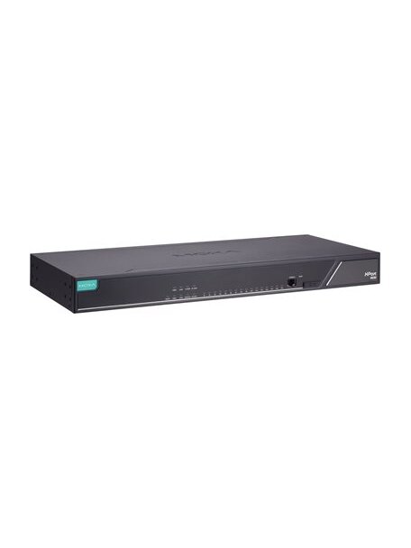 Moxa (NPort 6650I-8-G2-T) 2nd Gen dual-LAN 8-port RS-232/422/485 secure terminal server, 2 kV isolation, -40 to 75°C operating temperature
