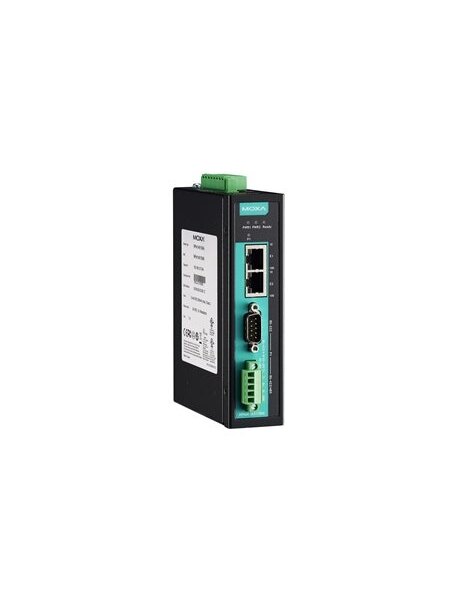 Moxa (NPort IA5150AI-T-IEX) 1-port RS-232/422/485 industrial automation device server with serial/LAN/power surge protection, 2 10/100BaseT(X) ports with single IP, 2 kV isolation, IECEx, -40 to 75°C operating temperature Moxa (NPort IA5150AI-T-IEX) 1-port RS-232/422/485 industrial automation device server with serial/LAN/power surge protection, 2 10/100BaseT(X) ports with single IP, 2 kV isolation, IECEx, -40 to 75°C operating temperature