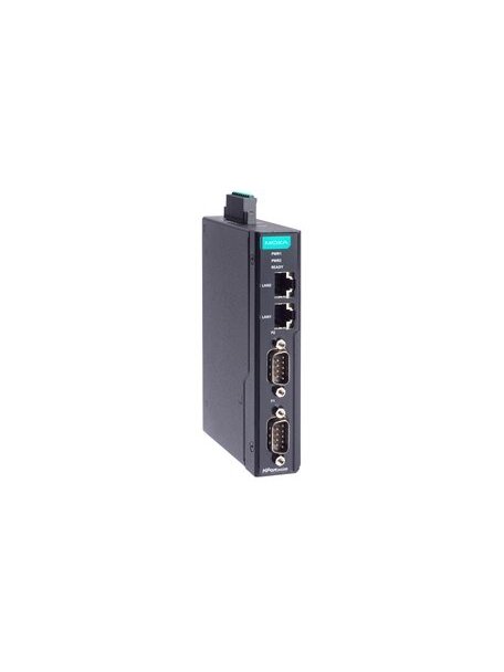Moxa (NPort IA5250-G2) 2nd Gen 2-port RS-232/422/485 DIN-rail serial device server with 2 RJ45 ports, -10 to 60°C operating temperature Moxa (NPort IA5250-G2) 2nd Gen 2-port RS-232/422/485 DIN-rail serial device server with 2 RJ45 ports, -10 to 60°C operating temperature