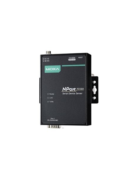 Moxa (NPort P5150A) 1-port RS-232/422/485 PoE device server, 0 to 60°C operating temperature 2