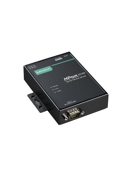 Moxa (NPort P5150A-T) 1-port RS-232/422/485 PoE device server, -40 to 75°C operating temperature Moxa (NPort P5150A-T) 1-port RS-232/422/485 PoE device server, -40 to 75°C operating temperature