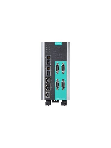 Moxa (NPort S9450I-2S-SC-HV-T) 4-port RS-232/422/485 rugged device server, 3 10/100BaseT(X) ports, 2 100M single-mode fiber ports with SC connectors, 88 to 300 VDC or 85 to 264 VAC, -40 to 85°C operating temperature 2 Moxa (NPort S9450I-2S-SC-HV-T) 4-port RS-232/422/485 rugged device server, 3 10/100BaseT(X) ports, 2 100M single-mode fiber ports with SC connectors, 88 to 300 VDC or 85 to 264 VAC, -40 to 85°C operating temperature 2