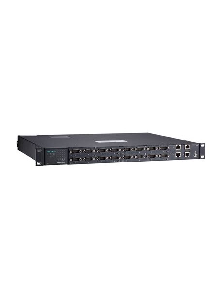 Moxa (NPort S9650I-16-2HV-E-T) 16-port RS-232/422/485 rugged device server, 2 10/100BaseT(X) ports with IEEE 1588v2 support, 88 to 300 VDC or 85 to 264 VAC, -40 to 85°C operating temperature, with 2-port Ethernet RJ45 module Moxa (NPort S9650I-16-2HV-E-T) 16-port RS-232/422/485 rugged device server, 2 10/100BaseT(X) ports with IEEE 1588v2 support, 88 to 300 VDC or 85 to 264 VAC, -40 to 85°C operating temperature, with 2-port Ethernet RJ45 module