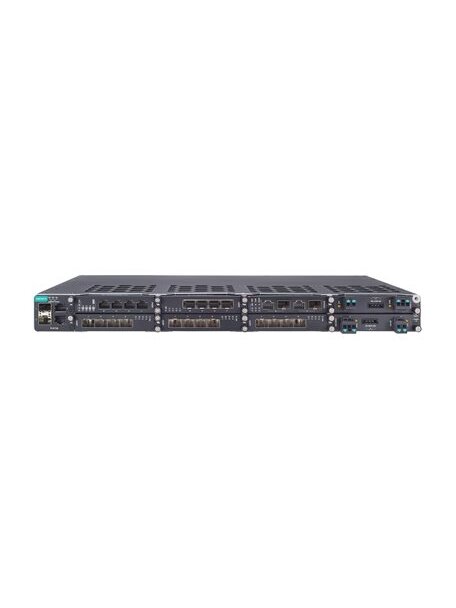 Moxa (PT-G7728) Layer 2 modular managed Ethernet switch with 2 100/1000BaseSFP and 2 10/100/1000BaseT(X), 6 slots for Ethernet modules and 2 slots for power modules, for a maximum of 28G ports total 2 Moxa (PT-G7728) Layer 2 modular managed Ethernet switch with 2 100/1000BaseSFP and 2 10/100/1000BaseT(X), 6 slots for Ethernet modules and 2 slots for power modules, for a maximum of 28G ports total 2