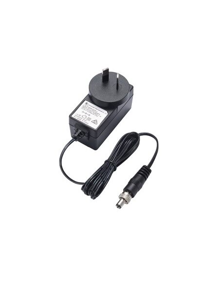 Moxa (PWR-12050-AU-S1) Locking barrel plug, 12 VDC, 0.5 A, 100 to 240 VAC, AU plug, 0 to 40°C operating temperature