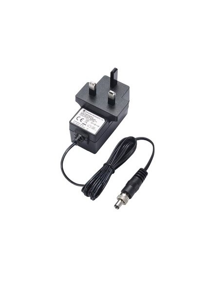 Moxa (PWR-12050-UK-S1) Locking barrel plug, 12 VDC, 0.5 A, 100 to 240 VAC, UK plug, 0 to 40°C operating temperature