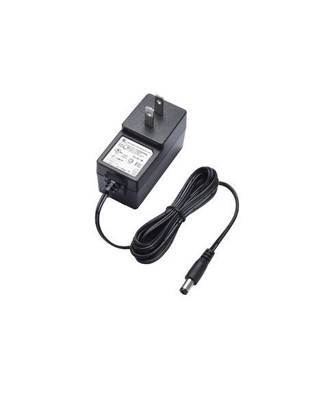 Moxa (PWR-12050-USJP-S2) Unlocking barrel plug, 12 VDC, 0.5 A, 100 to 240 VAC, US/JP plug, 0 to 40°C operating temperature