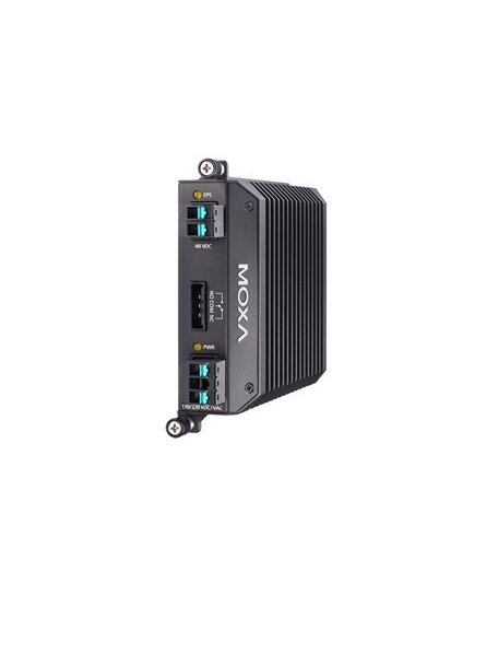 Moxa (PWR-HV-P48-A) 110/220 VAC/VDC power supply module with system power, relay, PoE power input, advanced heat sink