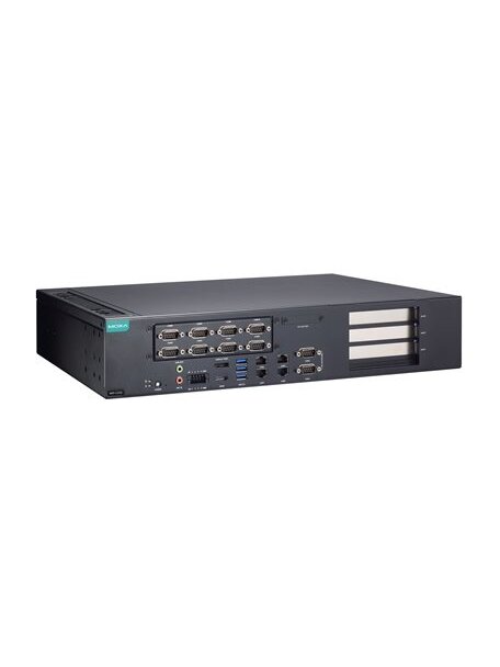 Moxa (RKP-C220-C7-8C-T) Rackmount 2U computer with Intel® Core™ i7-13700TE processor, 4 LAN ports, 10 serial ports, 4 DIs, 4 DOs, 3 USB 3.0 ports, 1 VGA port, 1 HDMI port, 2 SSD slots, 1 M.2 M Key 2280 slot, 2 M.2 M Key 2242 slots, 12/24 VDC power input, Moxa (RKP-C220-C7-8C-T) Rackmount 2U computer with Intel® Core™ i7-13700TE processor, 4 LAN ports, 10 serial ports, 4 DIs, 4 DOs, 3 USB 3.0 ports, 1 VGA port, 1 HDMI port, 2 SSD slots, 1 M.2 M Key 2280 slot, 2 M.2 M Key 2242 slots, 12/24 VDC power input,