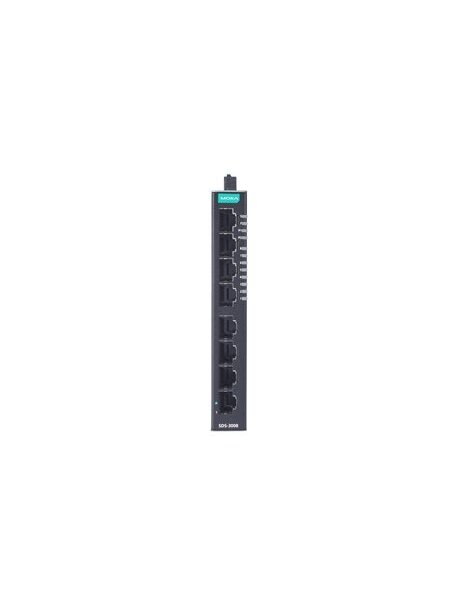 Moxa (SDS-3008-T) Compact industrial smart Ethernet switch with 8 10/100BaseT(X) ports, dual 12/24/48 VDC power inputs, -40 to 75°C operating temperature 2 Moxa (SDS-3008-T) Compact industrial smart Ethernet switch with 8 10/100BaseT(X) ports, dual 12/24/48 VDC power inputs, -40 to 75°C operating temperature 2
