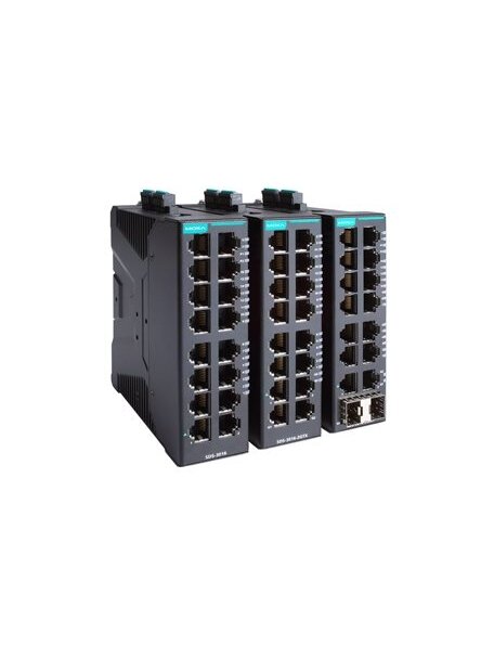 Moxa (SDS-3016-2GTX) Compact industrial smart Ethernet switch with 14 10/100BaseT(X) ports, 2 10/100/1000BaseT(X) ports, dual 12/24/48 VDC power inputs, -10 to 60°C operating temperature 1 Moxa (SDS-3016-2GTX) Compact industrial smart Ethernet switch with 14 10/100BaseT(X) ports, 2 10/100/1000BaseT(X) ports, dual 12/24/48 VDC power inputs, -10 to 60°C operating temperature 1