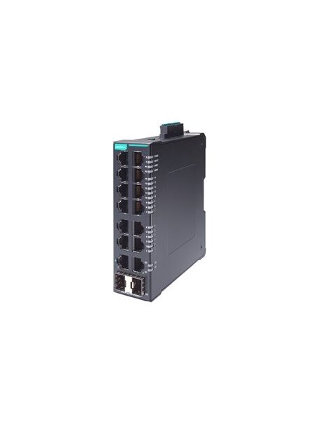 Moxa (SDS-3016-2GTX) Compact industrial smart Ethernet switch with 14 10/100BaseT(X) ports, 2 10/100/1000BaseT(X) ports, dual 12/24/48 VDC power inputs, -10 to 60°C operating temperature 3