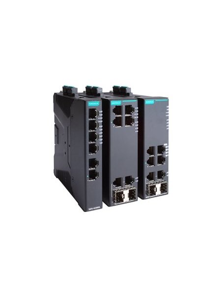 Moxa (SDS-G3006-2GTXSFP) Compact industrial smart Ethernet switch with 4 10/100/1000BaseT(X) ports, 2 10/100/1000BaseT(X) or 100/1000BaseSFP combo ports, dual 12/24/48 VDC power inputs, -10 to 60°C operating temperature 1 Moxa (SDS-G3006-2GTXSFP) Compact industrial smart Ethernet switch with 4 10/100/1000BaseT(X) ports, 2 10/100/1000BaseT(X) or 100/1000BaseSFP combo ports, dual 12/24/48 VDC power inputs, -10 to 60°C operating temperature 1