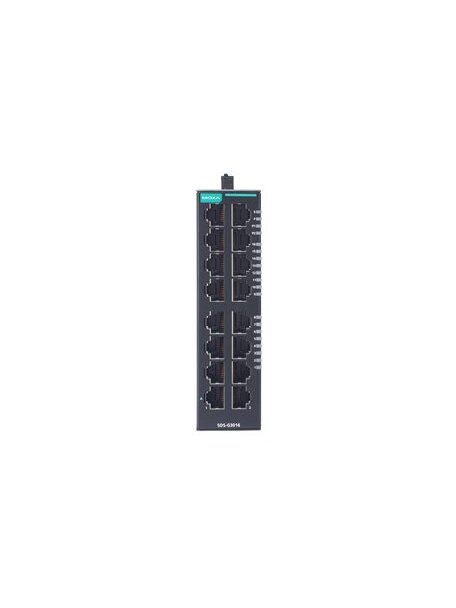 Moxa (SDS-G3016) Compact industrial full Gigabit smart Ethernet switch with 16 10/100/1000BaseT(X) ports, dual 12/24/48 VDC power inputs, -10 to 60°C operating temperature 3 Moxa (SDS-G3016) Compact industrial full Gigabit smart Ethernet switch with 16 10/100/1000BaseT(X) ports, dual 12/24/48 VDC power inputs, -10 to 60°C operating temperature 3