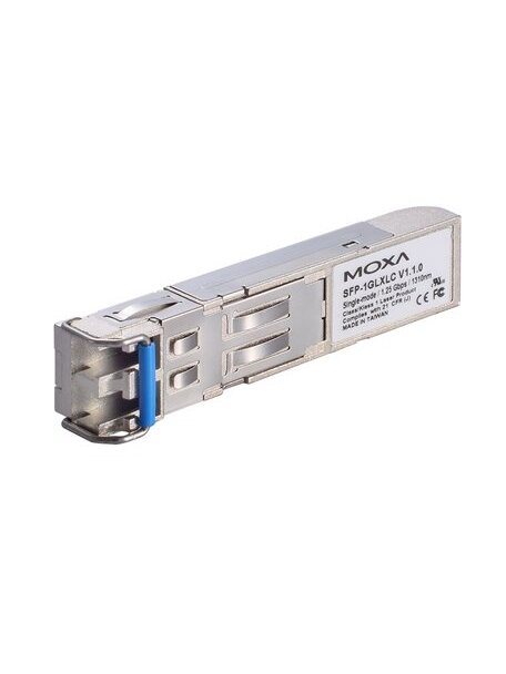 Moxa (SFP-1GLHXLC-T) SFP module with 1 1000BaseLHX port with LC connector for 40 km transmission, -40 to 85°C operating temperature Moxa (SFP-1GLHXLC-T) SFP module with 1 1000BaseLHX port with LC connector for 40 km transmission, -40 to 85°C operating temperature