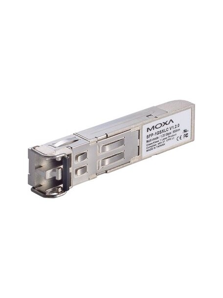 Moxa (SFP-1GSXLC-T) SFP module with 1 1000BaseSX port with LC connector for 300m/550m transmission, -40 to 85°C operating temperature Moxa (SFP-1GSXLC-T) SFP module with 1 1000BaseSX port with LC connector for 300m/550m transmission, -40 to 85°C operating temperature