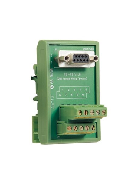 Moxa (TB-F9) DB9 female DIN-rail wiring terminal