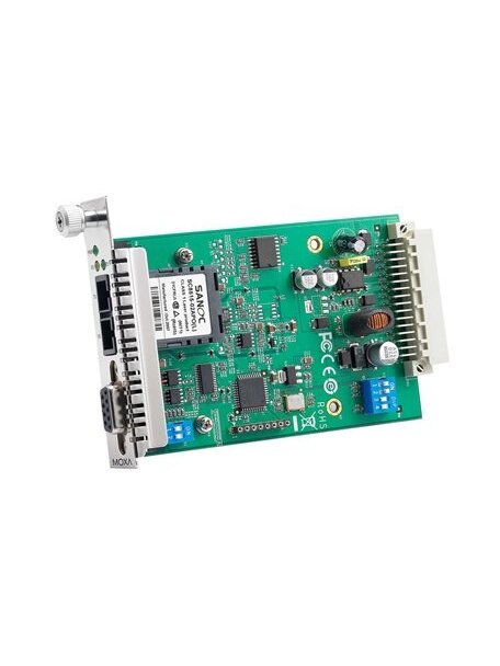 Moxa (TCF-142-M-ST-RM) RS-232/422/485 to multi-mode fiber slide-in module converter, ST connector 1 Moxa (TCF-142-M-ST-RM) RS-232/422/485 to multi-mode fiber slide-in module converter, ST connector 1