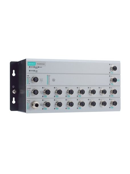 Moxa (TN-G4516-8GPoE-4XGPoE-WV-CT-T) EN 50155 Layer 2 multi-Gigabit switch with 4 Gigabit Ethernet ports, 8 Gigabit Ethernet PoE+ ports, 4 10G Ethernet PoE+ ports, 120 W PoE power budget, 24 to 110 VDC power input, -40 to 70°C operating temperature, IP40, Moxa (TN-G4516-8GPoE-4XGPoE-WV-CT-T) EN 50155 Layer 2 multi-Gigabit switch with 4 Gigabit Ethernet ports, 8 Gigabit Ethernet PoE+ ports, 4 10G Ethernet PoE+ ports, 120 W PoE power budget, 24 to 110 VDC power input, -40 to 70°C operating temperature, IP40,