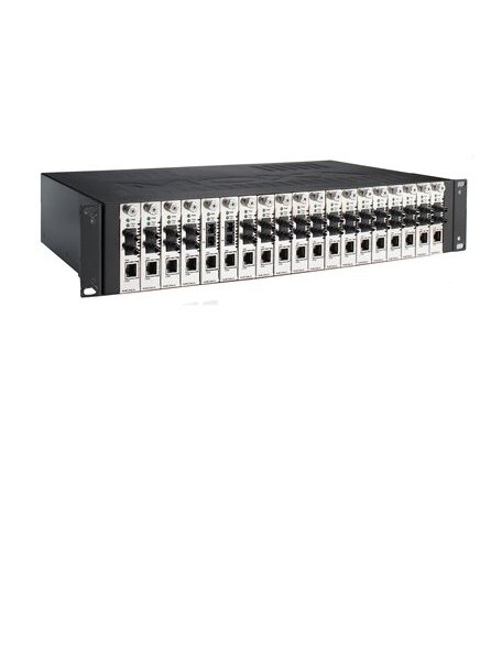 Moxa (TRC-190-AC) Rack chassis, 2U, single 110 to 240 VAC input, with 19 slots on front panel 2 Moxa (TRC-190-AC) Rack chassis, 2U, single 110 to 240 VAC input, with 19 slots on front panel 2