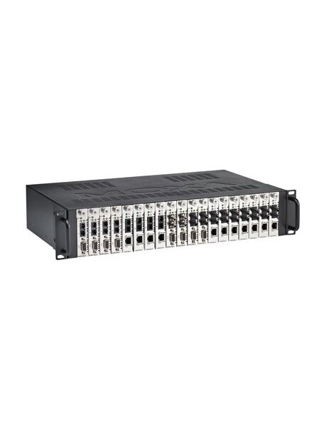 Moxa (TRC-190-DC-48) Rack chassis, 2U, single 36 to 53 VDC input, with 19 slots on front panel Moxa (TRC-190-DC-48) Rack chassis, 2U, single 36 to 53 VDC input, with 19 slots on front panel