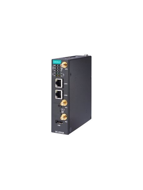 Moxa (UC-2222A-T-US) Arm® Cortex®-A53 dual-core 64-bit 1-GHz industrial computer with 2 Ethernet ports, 2 RS-232/422/485 serial ports, 1 USB 2.0 port, 1 mPCIe expansion slot with LTE Cat. 4 module for the U.S. region preinstalled, 12 to 24 VDC, TPM v2.0 m 3 Moxa (UC-2222A-T-US) Arm® Cortex®-A53 dual-core 64-bit 1-GHz industrial computer with 2 Ethernet ports, 2 RS-232/422/485 serial ports, 1 USB 2.0 port, 1 mPCIe expansion slot with LTE Cat. 4 module for the U.S. region preinstalled, 12 to 24 VDC, TPM v2.0 m 3