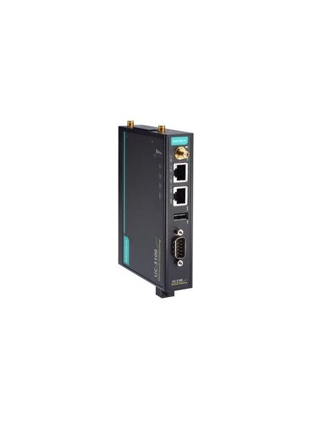 Moxa (UC-3111-T-US-LX) Arm-based computer for the U.S. region (AT&T, Verizon) with built-in LTE Cat. 1 and Wi-Fi a/b/g/n modules, 1 GHz processor, 1 GB RAM, 8 GB eMMC, 2 Ethernet ports, 2 serial ports, 1 USB port, 1 SD slot, -40 to 70°C operating temperat 2