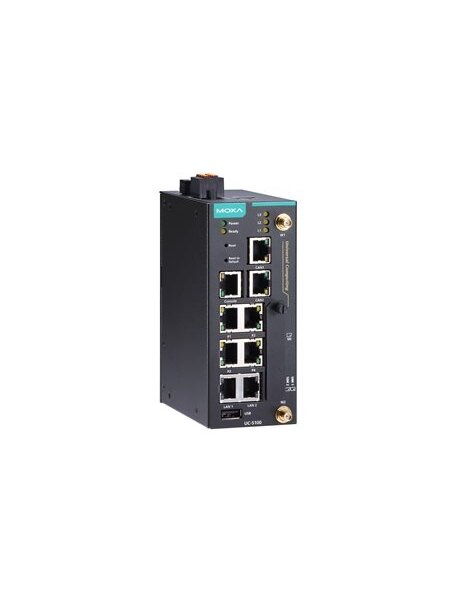 Moxa (UC-5102-LX) Arm-based wireless-enabled industrial computing platform with Cortex-A8 1 GHz CPU, 2 Ethernet ports, 4 serial ports, 1 SD slot, 1 Mini PCIe slot, 4 DIs, 4 DOs, 1 USB port, -10 to 60°C operating temperature 3 Moxa (UC-5102-LX) Arm-based wireless-enabled industrial computing platform with Cortex-A8 1 GHz CPU, 2 Ethernet ports, 4 serial ports, 1 SD slot, 1 Mini PCIe slot, 4 DIs, 4 DOs, 1 USB port, -10 to 60°C operating temperature 3