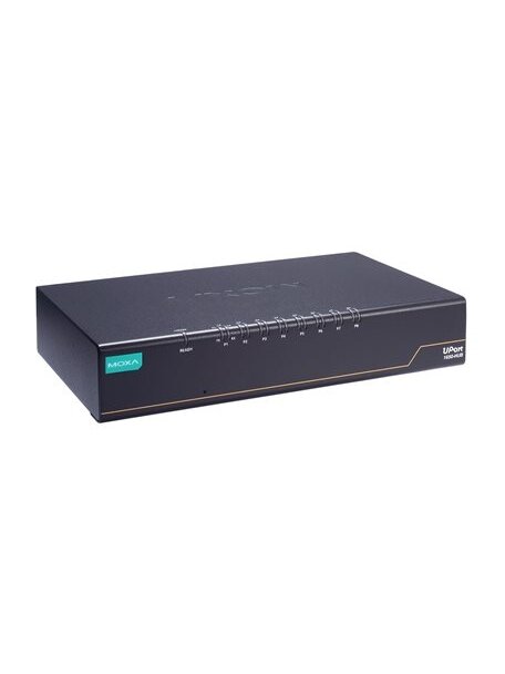 Moxa (UPort 1650-8-G2-Hub) USB to 8-port RS-232/422/485 converter with 3 extra downstream USB ports, 0 to 60°C operating temperature