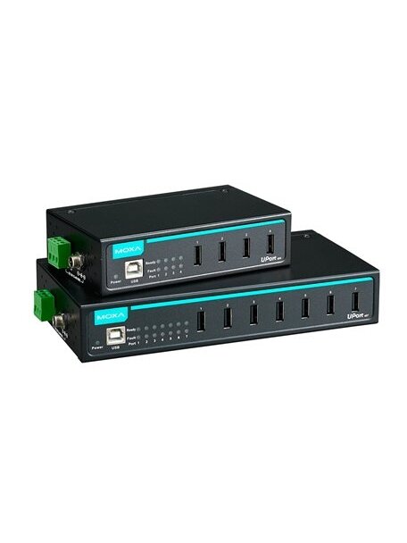 Moxa (UPort 404) 4-port industrial USB hub, adaptor included, 0 to 60°C operating temperature 1 Moxa (UPort 404) 4-port industrial USB hub, adaptor included, 0 to 60°C operating temperature 1