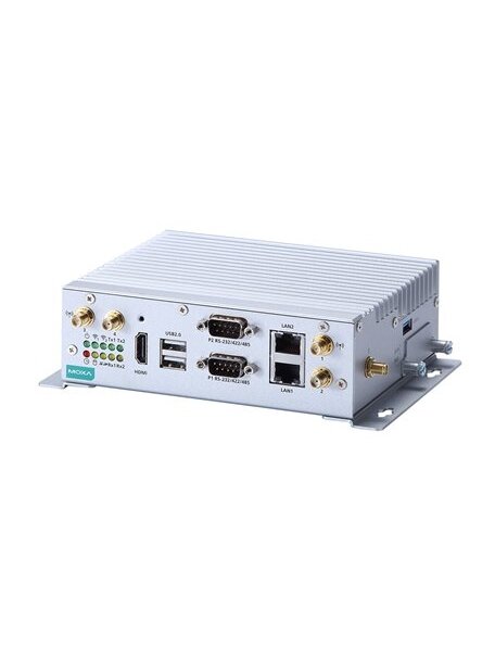 Moxa (V2201-E2-T) x86 embedded computer with Intel Atom® E3826 processor, 1 HDMI port, 2 Ethernet ports, 2 serial ports, 4 DIs, 4 DOs, 1 USB 3.0 port, 2 USB 2.0 ports, 1 SD slot, 1 uSIM slot, 2 Mini PCIe slots, -40 to 85°C operating temperature 3 Moxa (V2201-E2-T) x86 embedded computer with Intel Atom® E3826 processor, 1 HDMI port, 2 Ethernet ports, 2 serial ports, 4 DIs, 4 DOs, 1 USB 3.0 port, 2 USB 2.0 ports, 1 SD slot, 1 uSIM slot, 2 Mini PCIe slots, -40 to 85°C operating temperature 3